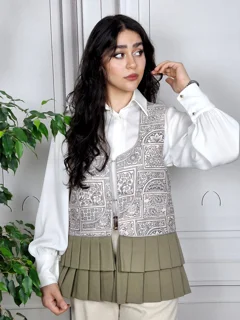 وست آذین | وست شیک با پارچه شانل و آسترکشی کامل
